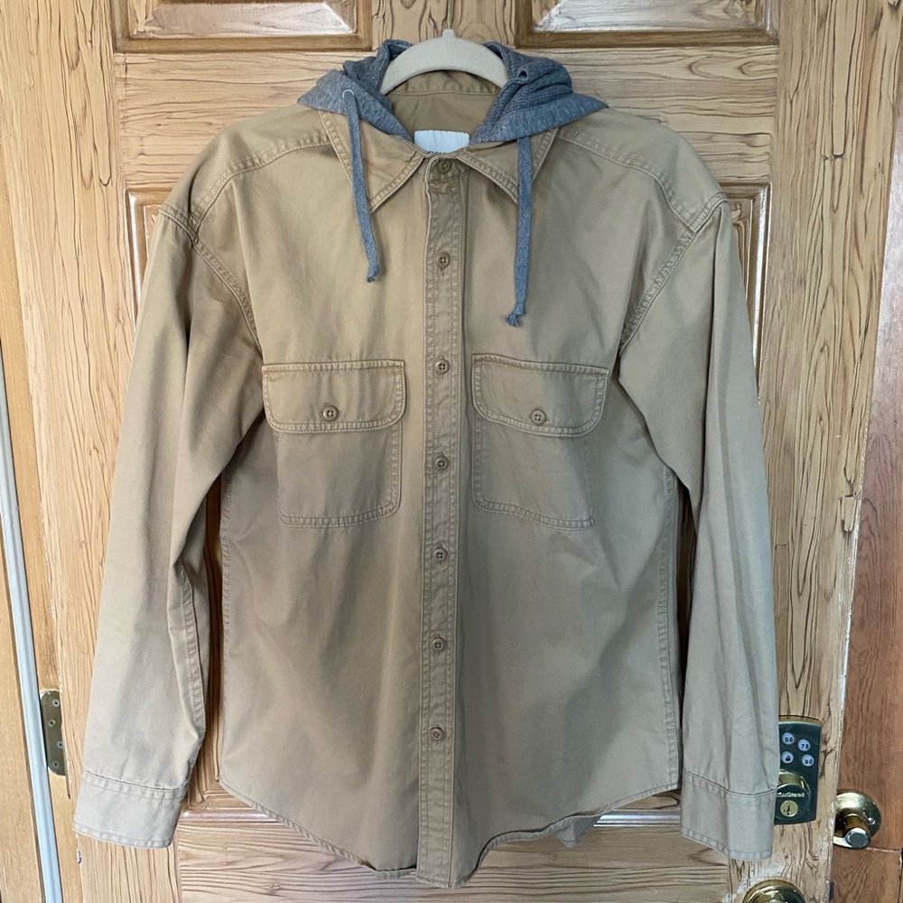 Men's Fashionable Cargo Jacket w/ Attachable Hood